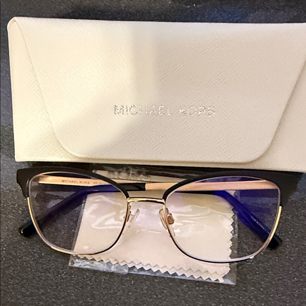 Michael Kors Women's Glasses in Black and Gold